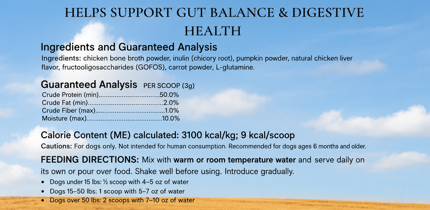 Balanced Blend | Prebiotic Digestive Support | Chicken Recipe (1 or 3 pack)