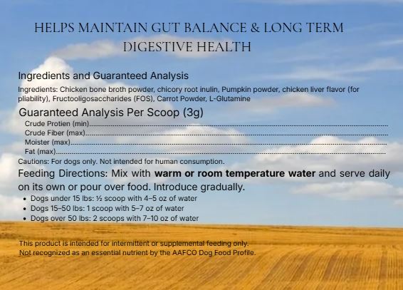 Balanced Blend- Prebiotic Digestive Support Chicken Recipe